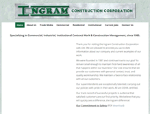 Tablet Screenshot of ingram-construction.com